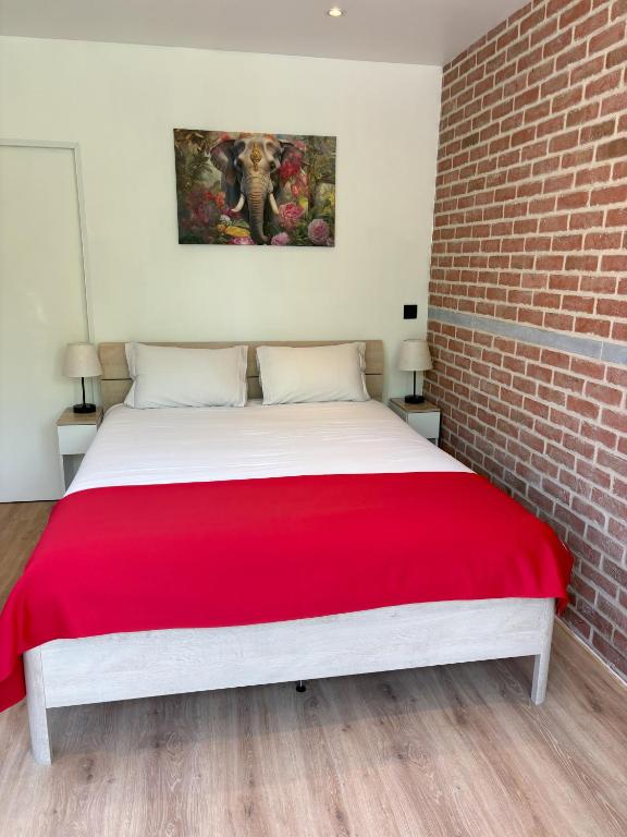 Postel nebo postele na pokoji v ubytování Flat vane & Soun