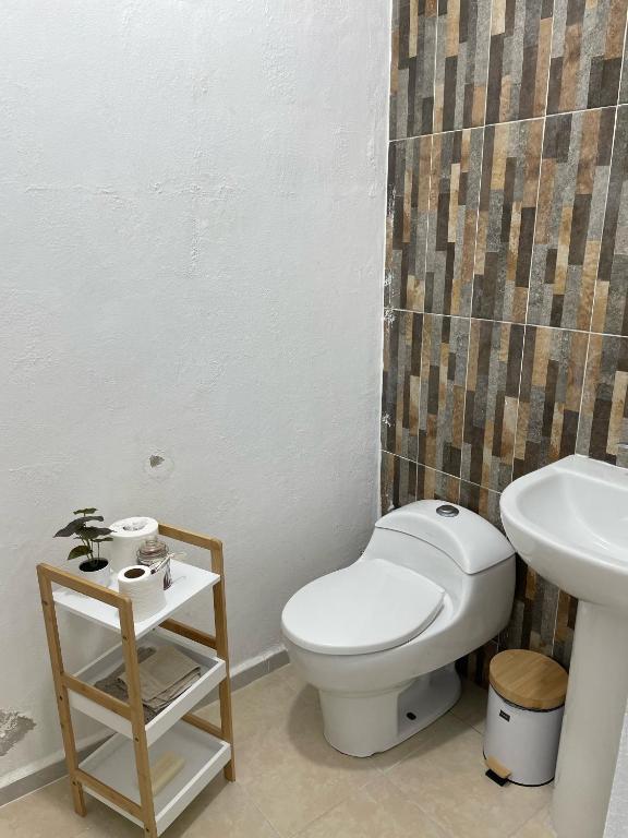 Koupelna v ubytování Casa Azul en Cancún