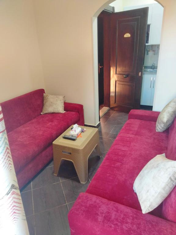 Posezení v ubytování PORTO MATROUH chalet families only
