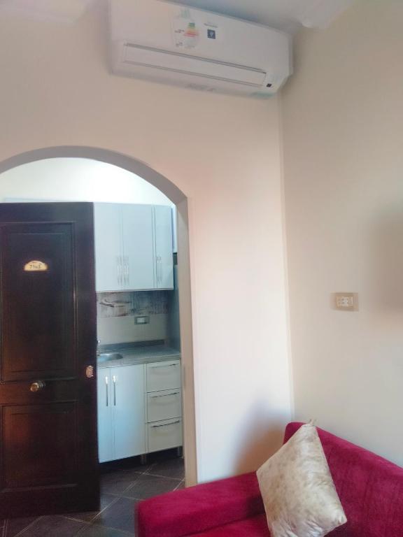Kuchyň nebo kuchyňský kout v ubytování PORTO MATROUH chalet families only