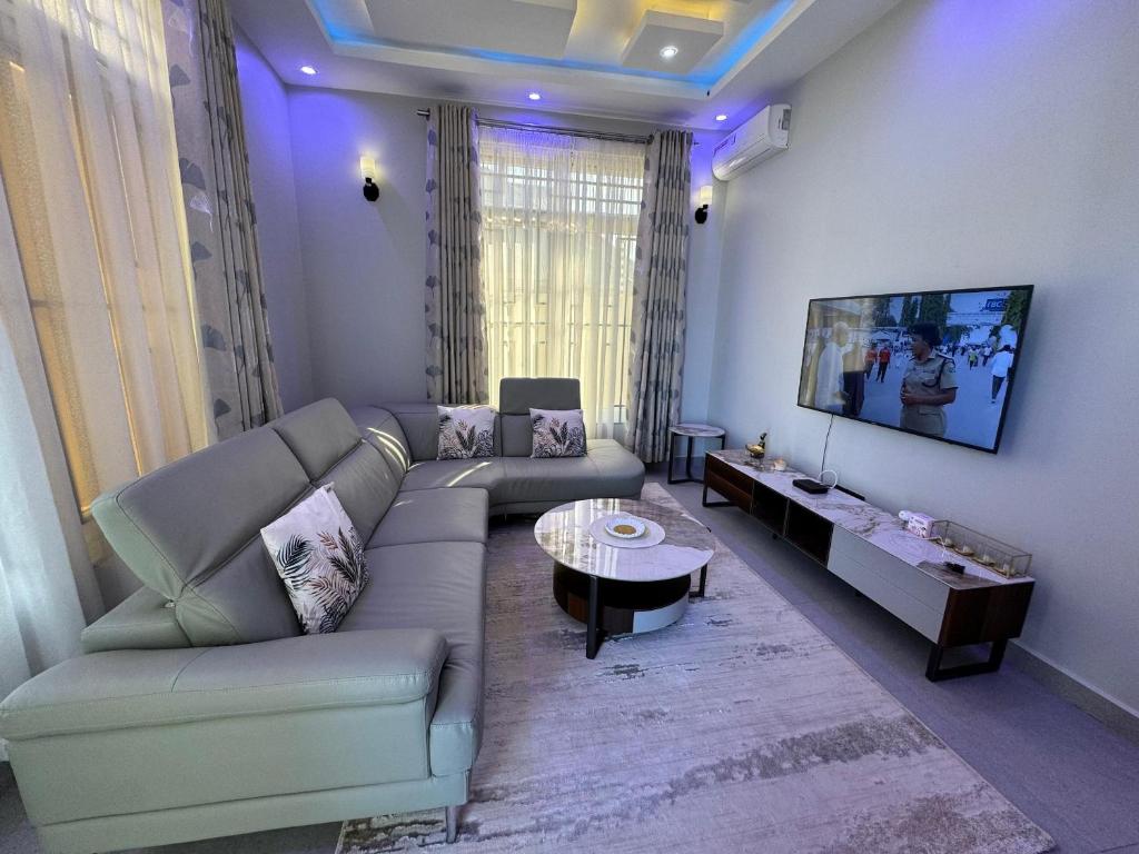 Posezení v ubytování Acadia Apartment Dodoma