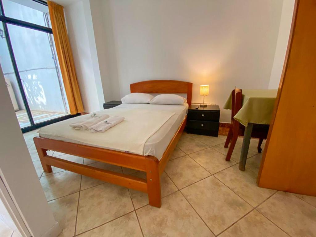 Postel nebo postele na pokoji v ubytování Alojamiento Familiar Villa Palmeras