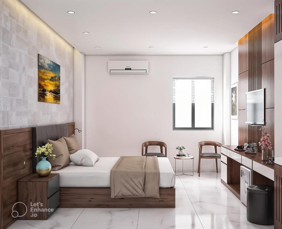 Posezení v ubytování Anh Nguyet Da Nang Hotel