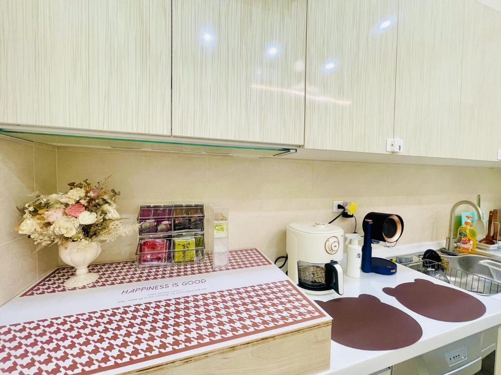 Dapur atau dapur kecil di 星月織旅-屏東潮州包棟民宿