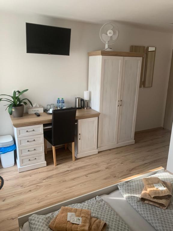Kuchyň nebo kuchyňský kout v ubytování Wellness pension Formanka