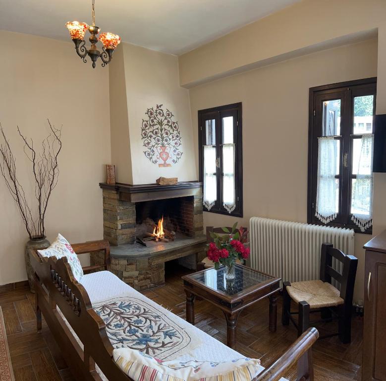 Posezení v ubytování Guesthouse Filokalia