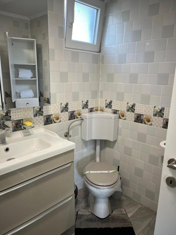 Koupelna v ubytování Casa Luca