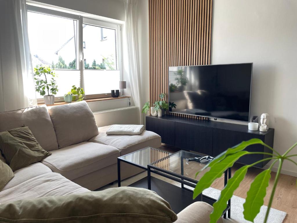 TV a/nebo společenská místnost v ubytování MiniLoft Andernach