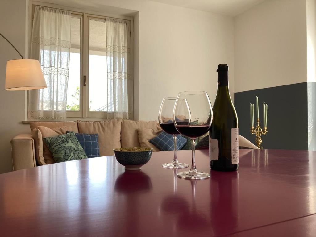 Nápoje v ubytování Casa Finestre Bianche