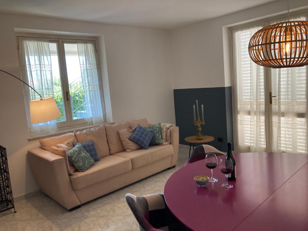 Posezení v ubytování Casa Finestre Bianche