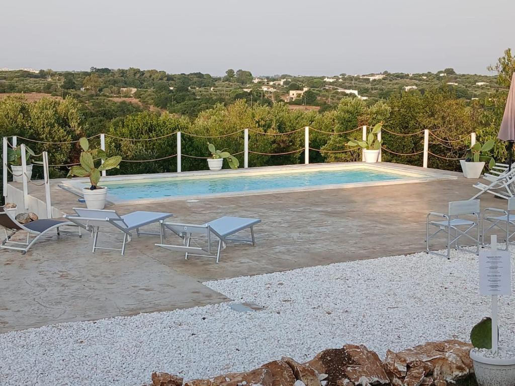 Bazén v ubytování Natura e relax La campagna di Nonna Maria nebo v jeho okolí