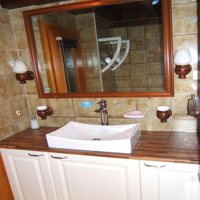 Koupelna v ubytování Gîte ''Les Bleuets''