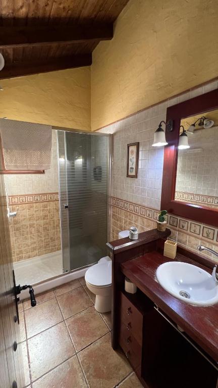 Koupelna v ubytování Casa Arteaga