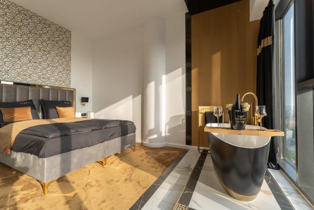 Hanza Tower Original 21st Floor- Sea and City-View - Resim 17