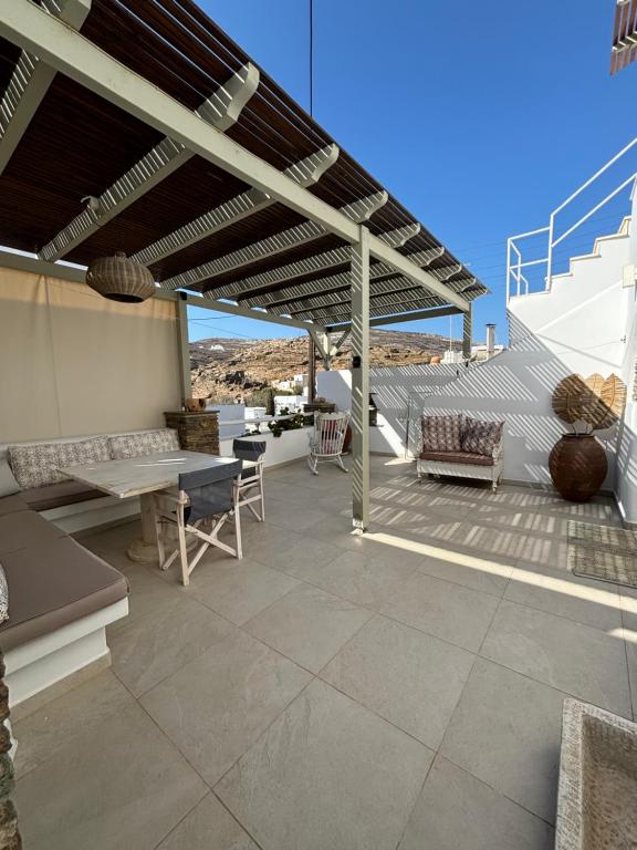 Balkón nebo terasa v ubytování Serenity Living Platia, Tinos