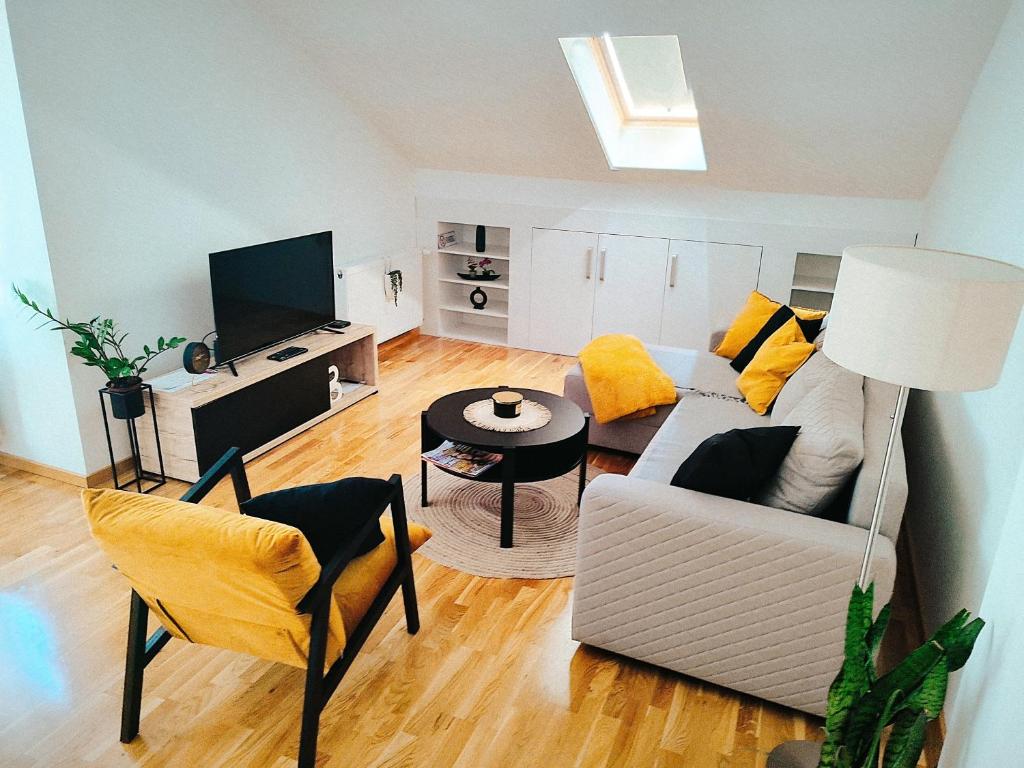 TV a/nebo společenská místnost v ubytování Apartman Blagojevic Hill