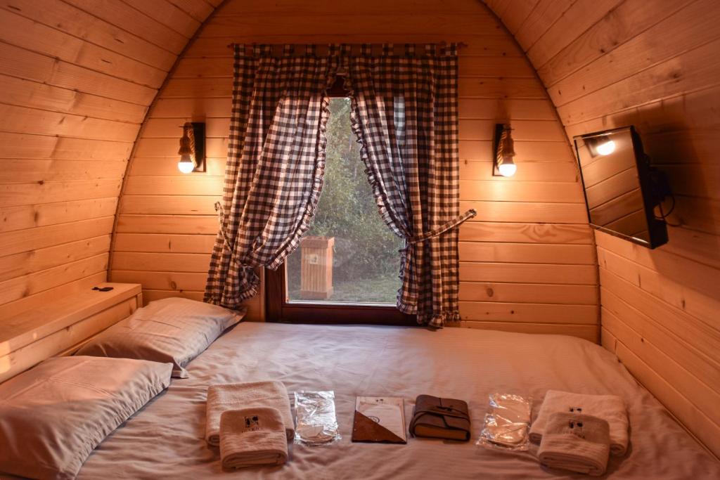 Postel nebo postele na pokoji v ubytování Camping pod - RAZBIBRIGA