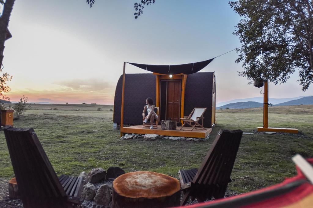 Příroda nedaleko luxury tent