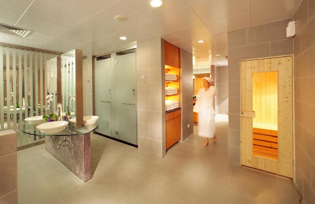 Koupelna v ubytování Liuhua Hotel