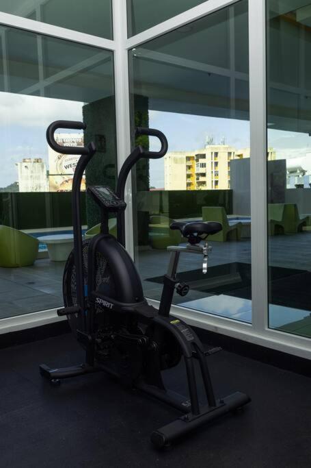 Fitness centrum a/nebo fitness zařízení v ubytování Céntrico y acogedor Studio