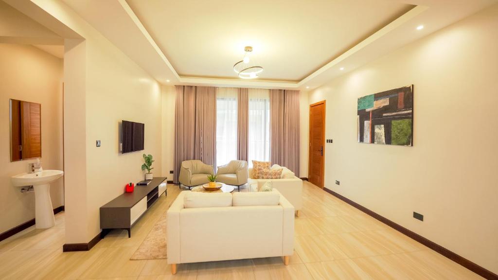 Posezení v ubytování Lemaiyan Suites