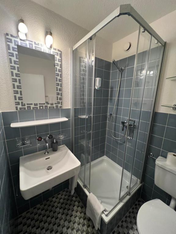 Koupelna v ubytování Hotel Franz Anton