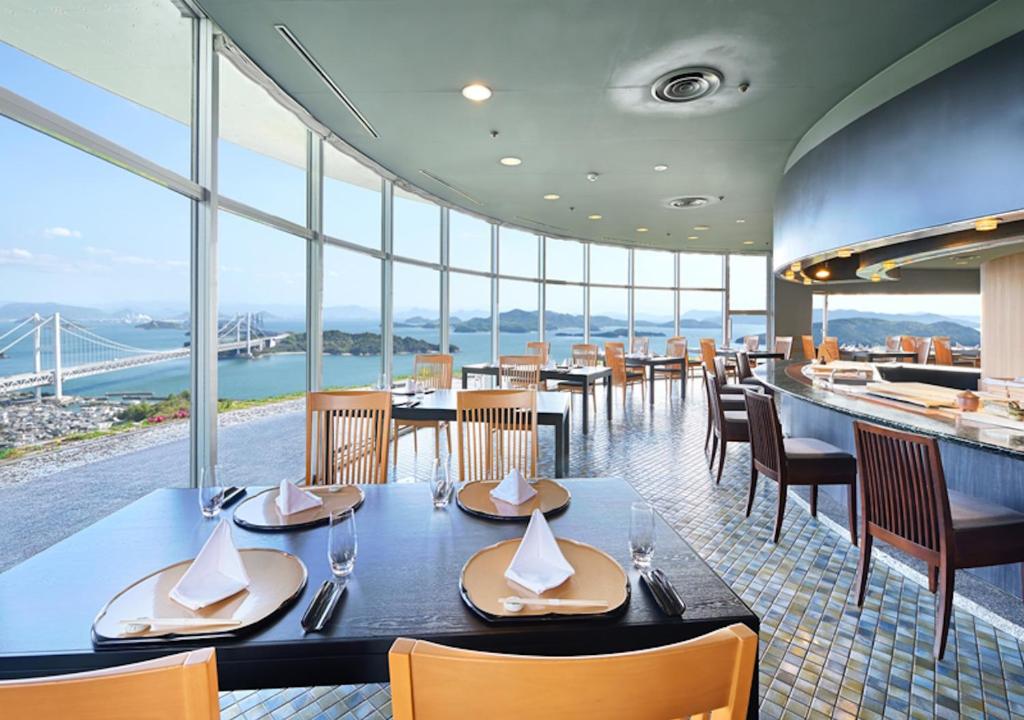 Restaurace v ubytování Setouchi Kojima Hotel Kurashiki