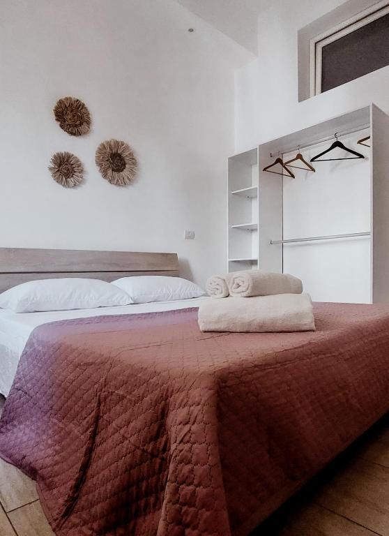 Postel nebo postele na pokoji v ubytování Lecce d'amare - 3 rooms