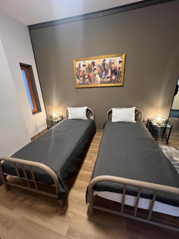 Postel nebo postele na pokoji v ubytování Hotel Reina