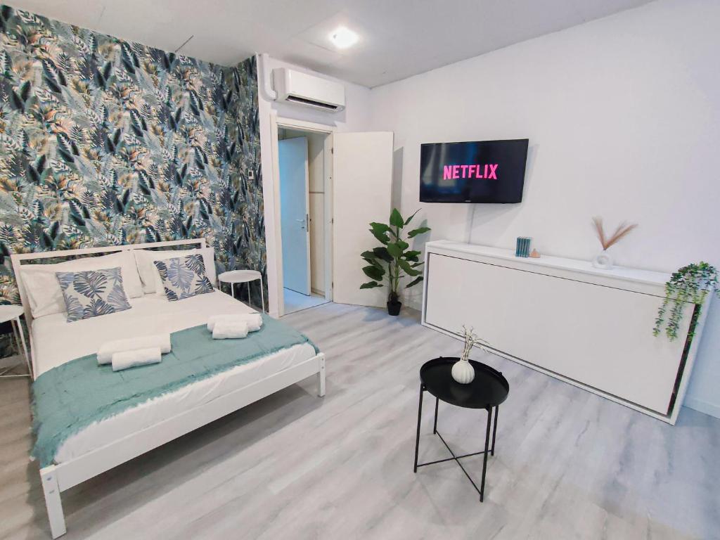Posteľ alebo postele v izbe v ubytovaní S&M Apartments "Casa Anna" - Crocetta M3