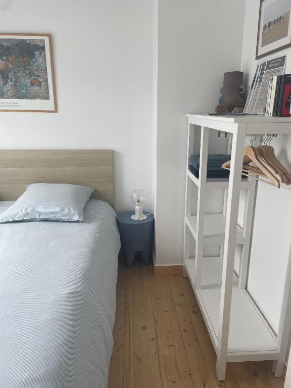 Postel nebo postele na pokoji v ubytování Chambres d'Hôtes B&B Roz Rozenn