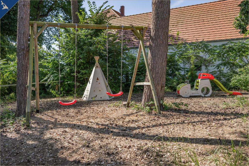 Herní místnost nebo prostor pro děti v ubytování Ferienanlage Sonneninsel Haus Himmelblau Obergeschoss