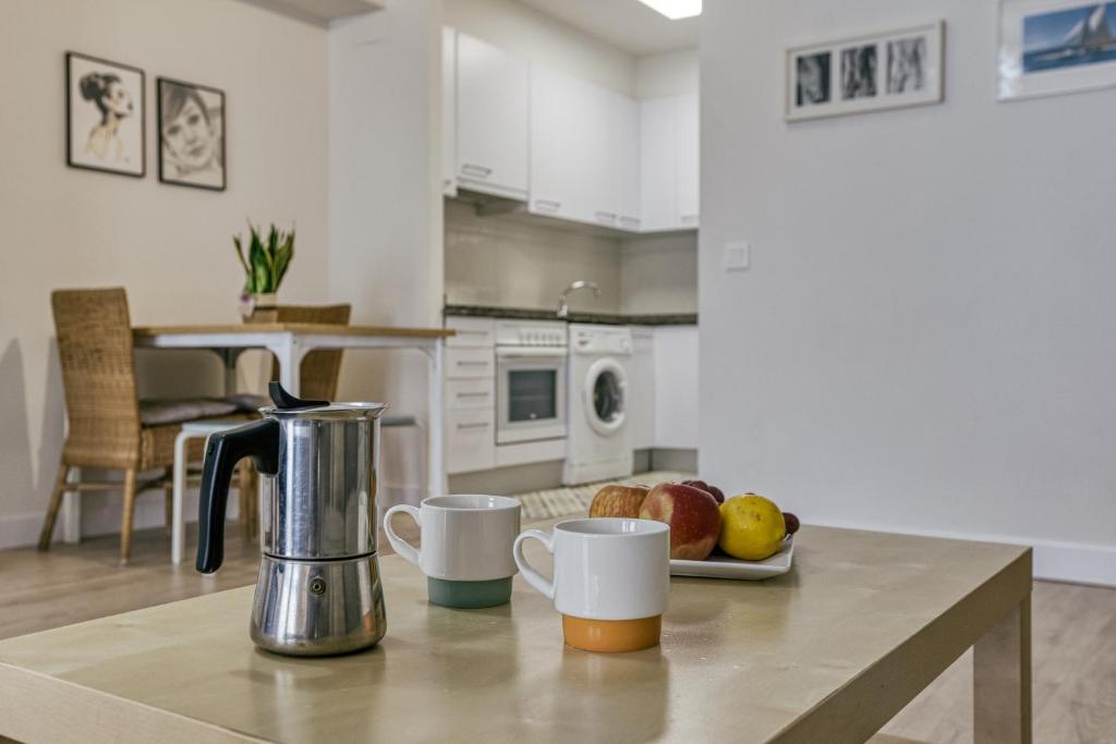 Kuchyň nebo kuchyňský kout v ubytování Loft Palamós