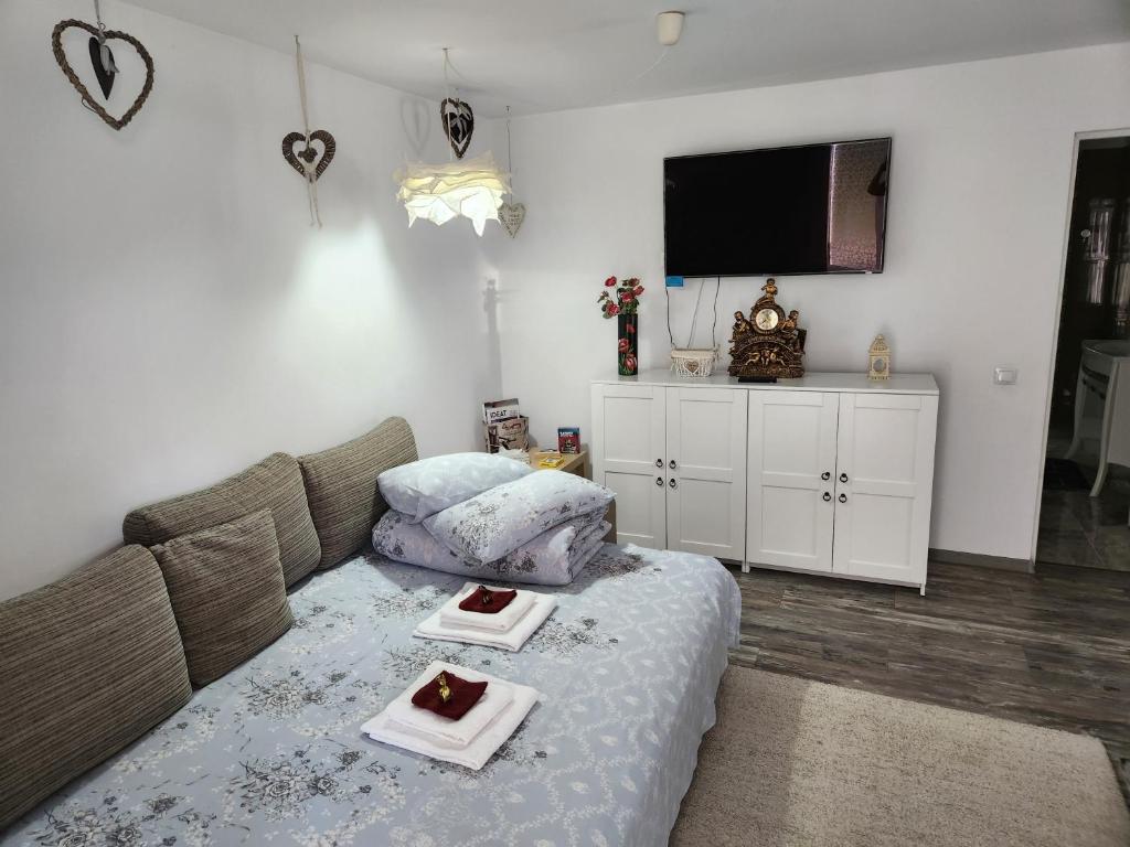 Postel nebo postele na pokoji v ubytování Casa Turta Dulce