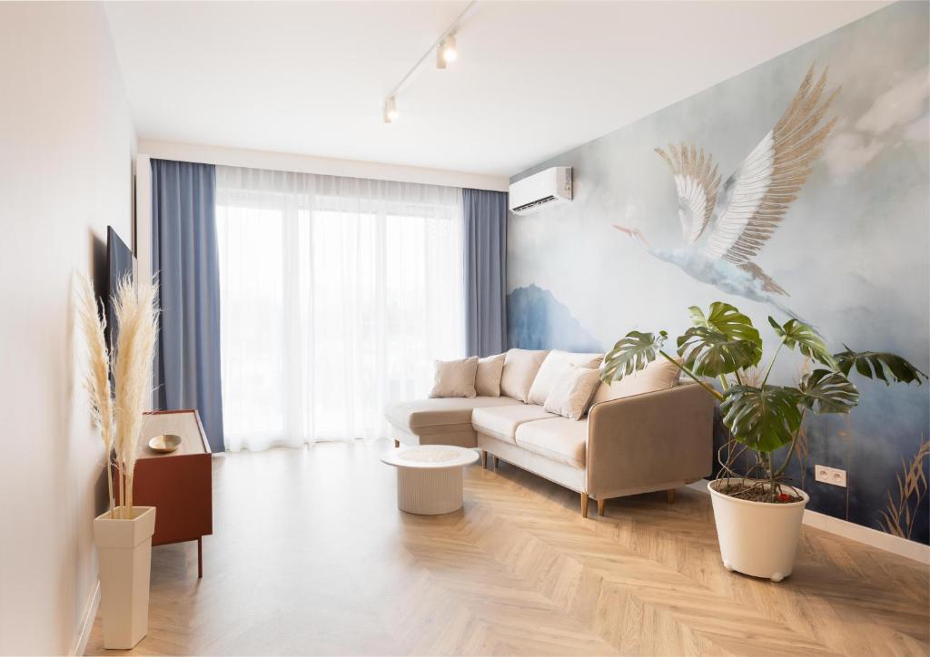 Χώρος καθιστικού στο BLUE HORIZON Self Check-in, Free Garage Parking, Invoice