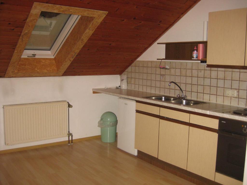 Kuchyň nebo kuchyňský kout v ubytování Ferienhof Beimler