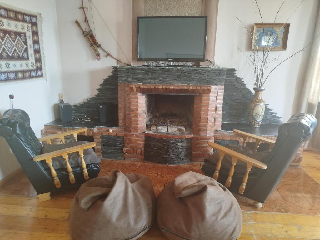 Posezení v ubytování Gremeli Wine & Hotel