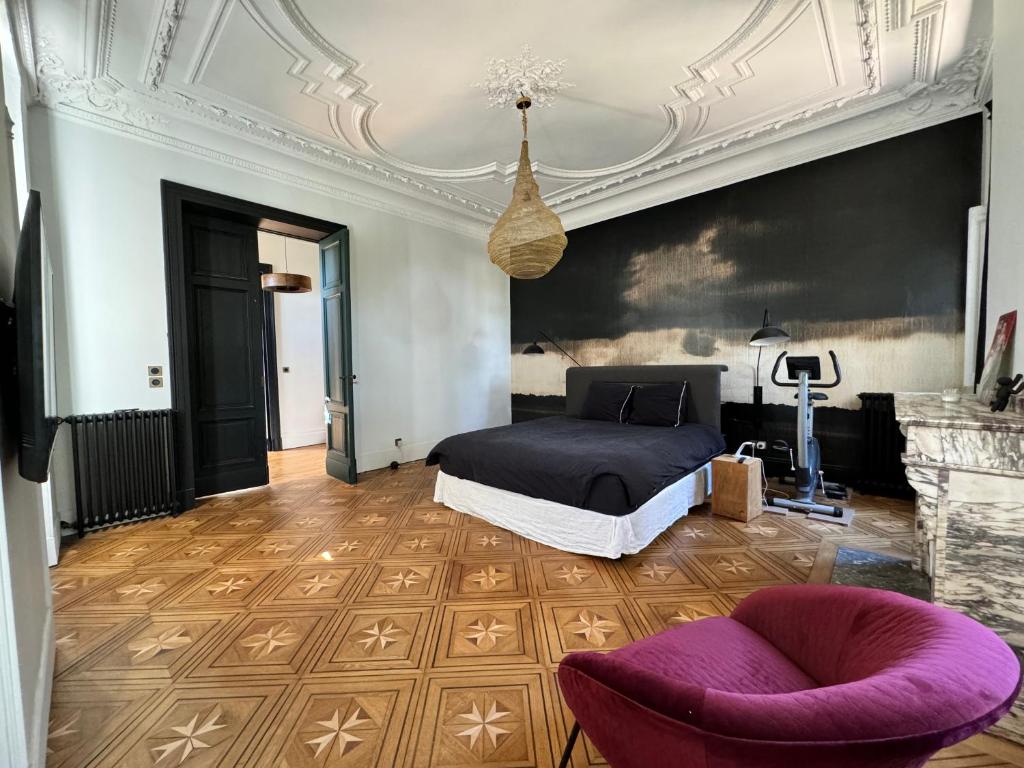 Posezení v ubytování Château à Toulouse