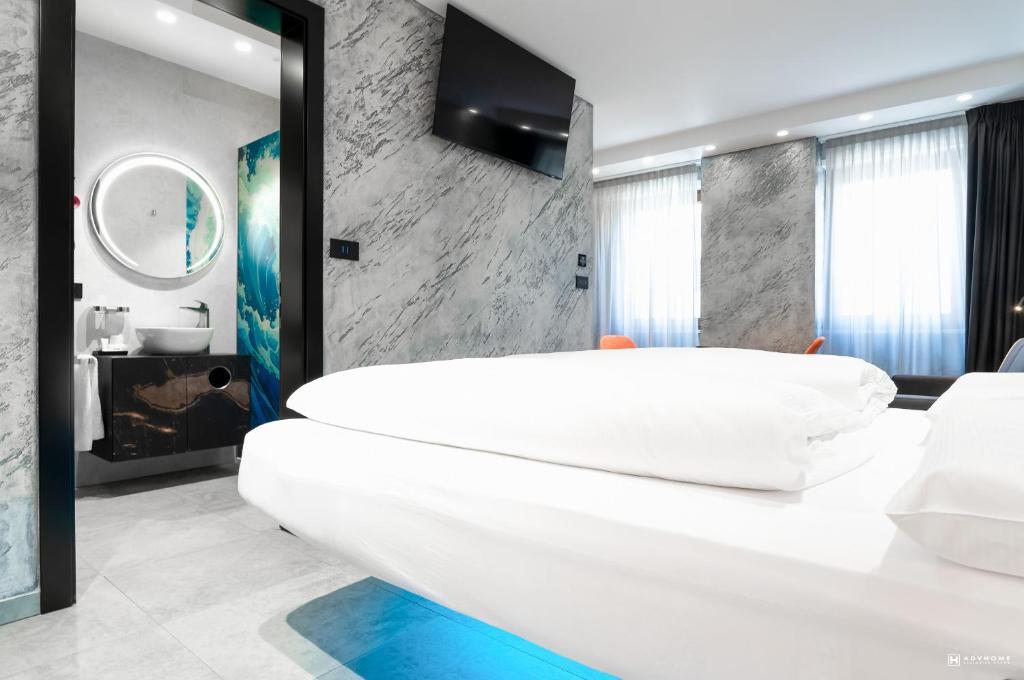 Postel nebo postele na pokoji v ubytování ADV HOME - Exclusive Rooms