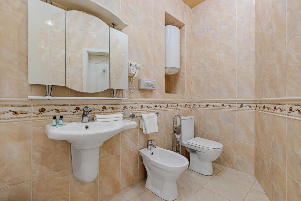 Koupelna v ubytování Gallery Hotel Gintama Apgrade