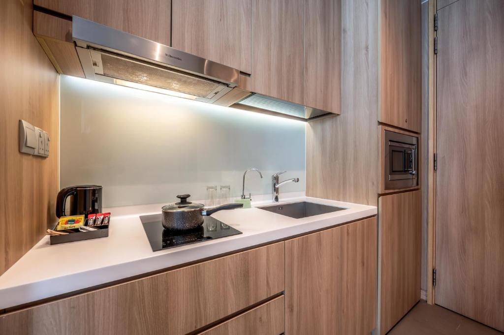 Nhà bếp/bếp nhỏ tại Dorsett Changi City Singapore