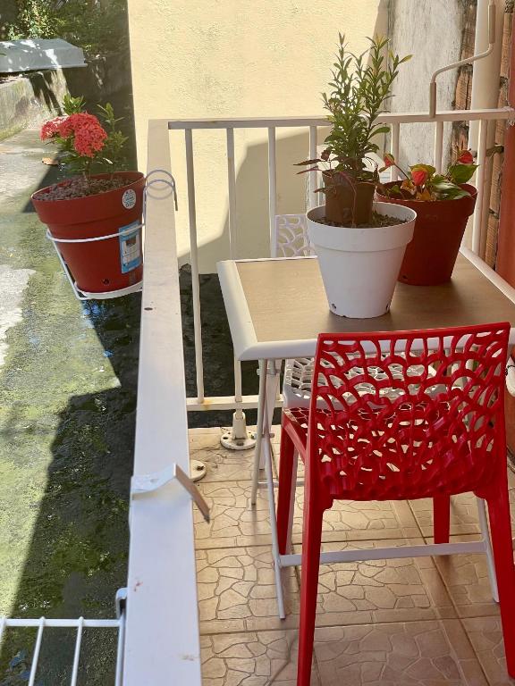 Balkón nebo terasa v ubytování LAKAY SONSON