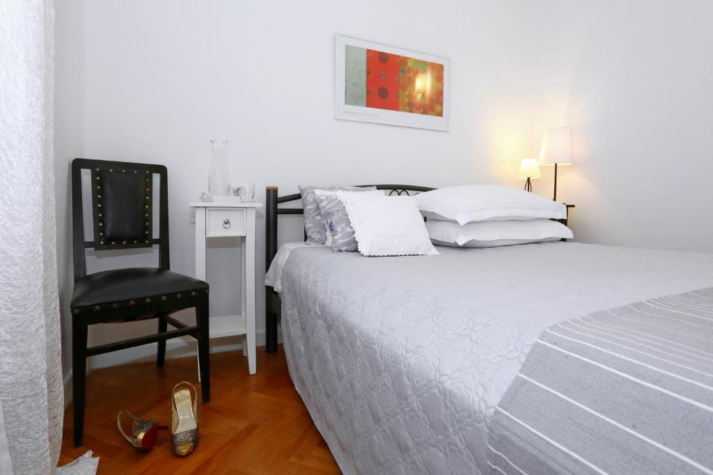Cama o camas de una habitación en Zadar Center Apartments
