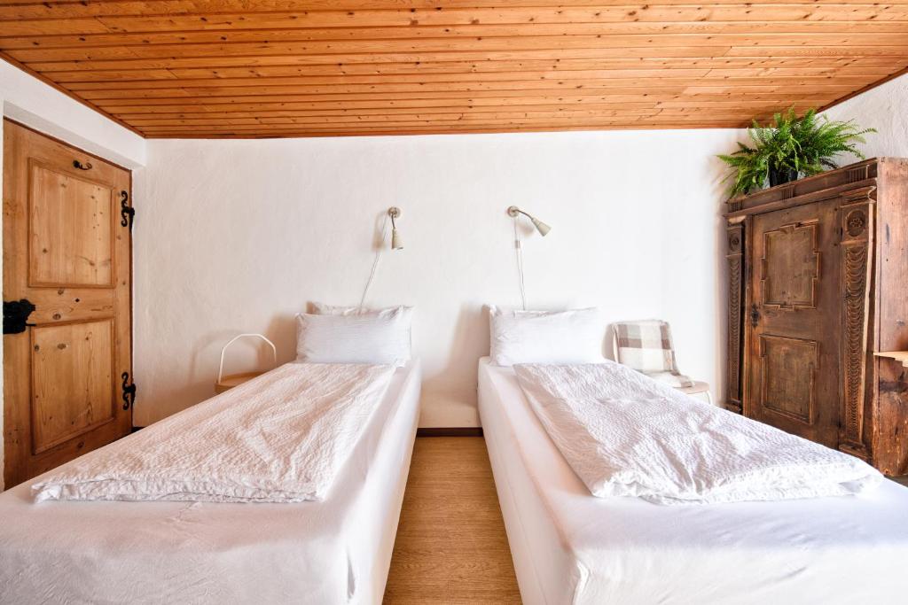 Postel nebo postele na pokoji v ubytování Privatzimmervermietung Messner