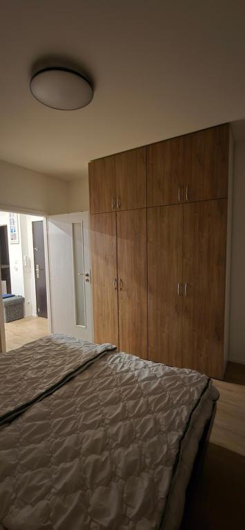 Postel nebo postele na pokoji v ubytování Saska apartment