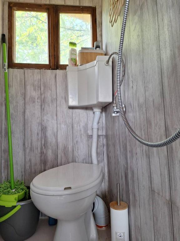 Koupelna v ubytování Ecopark Sadzhaka