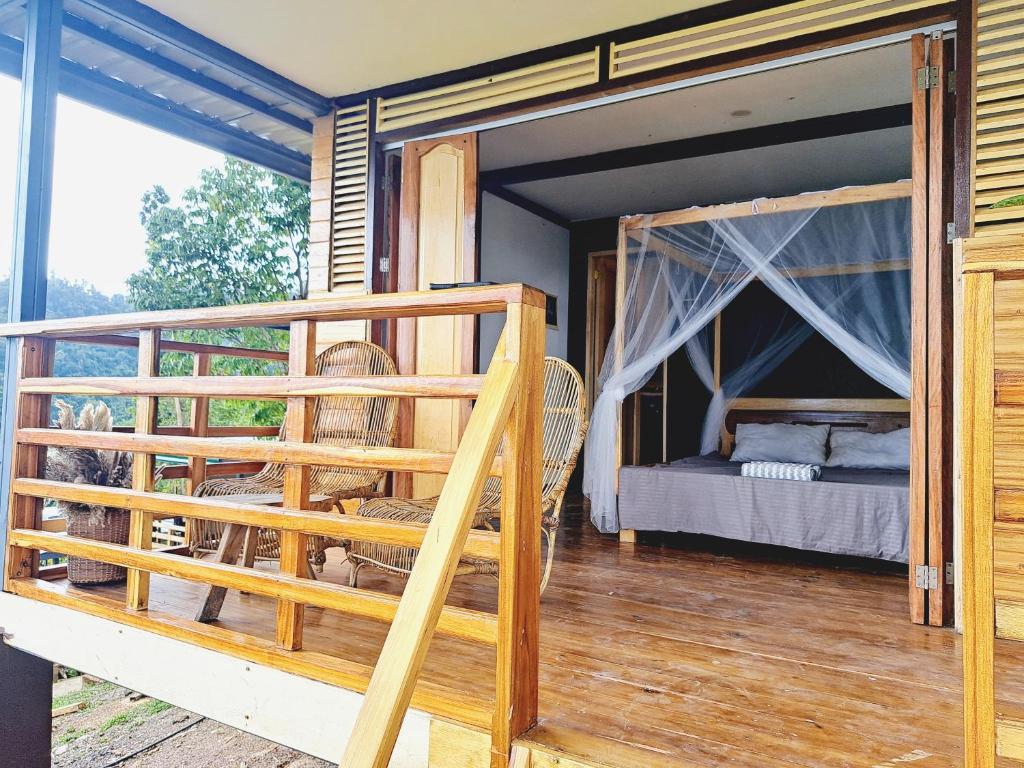 Balkón nebo terasa v ubytování The View - Jungle Lodges - Port Barton