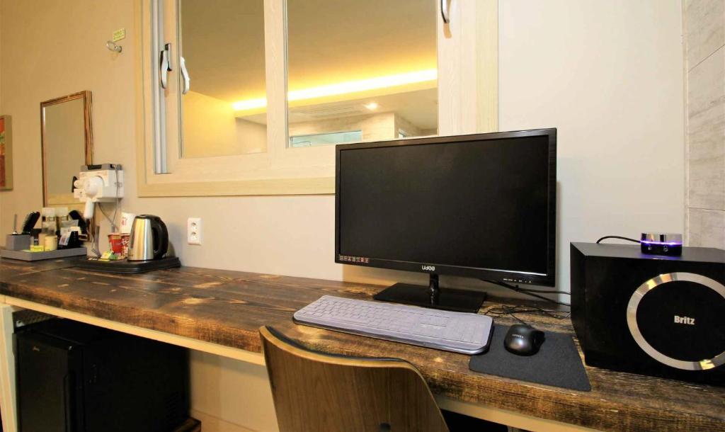 Kuchyň nebo kuchyňský kout v ubytování Jade hotel