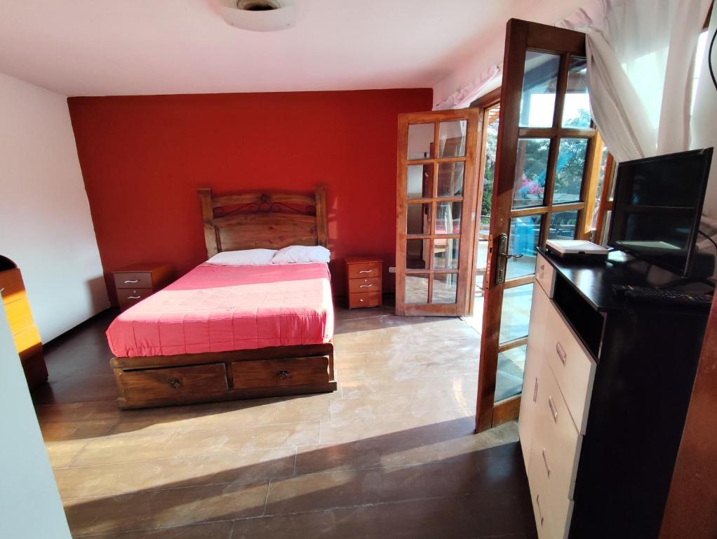 Postel nebo postele na pokoji v ubytování Casa Campo Isabel Quinteros