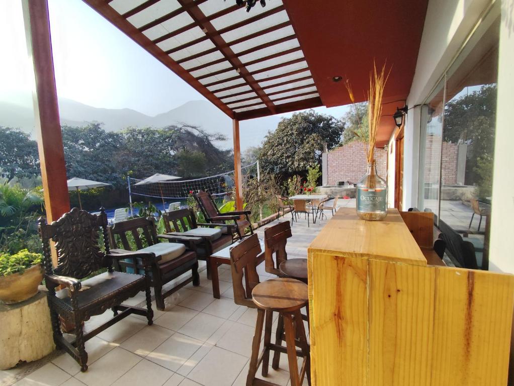 Balkón nebo terasa v ubytování Casa Campo Isabel Quinteros